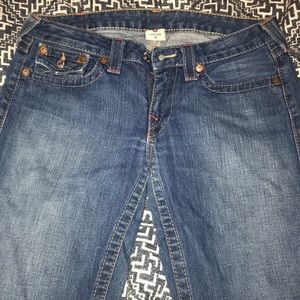 True Religion classic pocket low rise flares